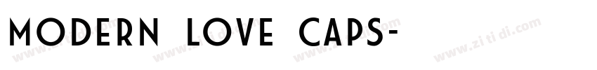 MODERN LOVE CAPS字体转换